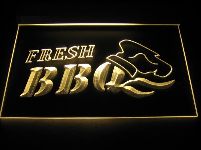 Fresh BBQ Logo Beer Bar Pub